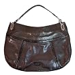 Tahari Manhattan Noir Black Shimery Hobo Handbag