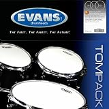Evans G2 Tompack, Clear, Standard (12 inch, 13 inch, 16 inch)