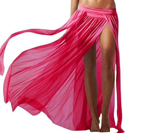Womens Sexy Mesh Maxi Bohemian Skirt Cool Swimwear Beachwear