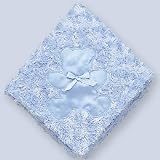 Mullins Square Blue Bear Cuddle Me Blanket