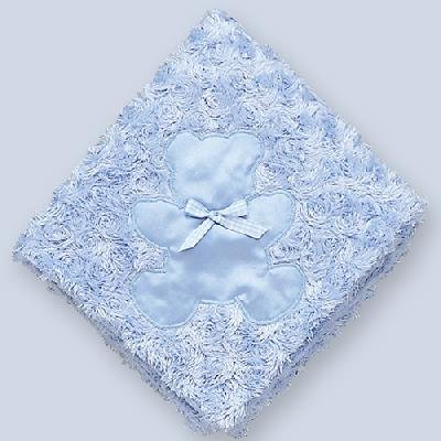 Mullins Square Blue Bear Cuddle Me Blanket