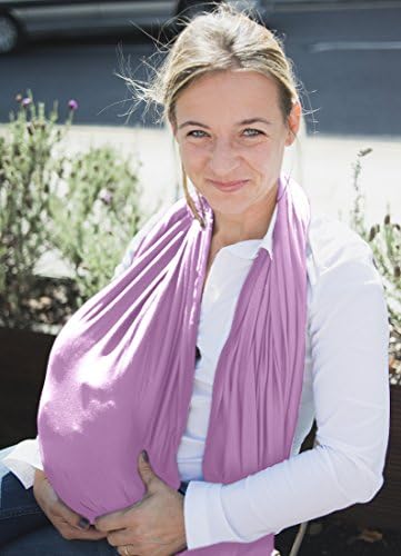 Nursing Cover in Softest Bamboo Muslin (ZERO Polyester) - 360 Coverage, Easy, Best Fit - Organic Baby-Gentle Infinity Breastfeeding Scarf: 10 Gorgeous Colors- Ideal Gift (Lilac Muslin)