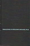 Proceedings of the Fourth International Conference on Operational Research [held in Boston (Mass), August 29 to September 2, 1966]; organised by the International Federation of Operational Research So