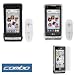 Solid Black Rubberized Snap On Crystal Case W/ Clip + Transparent Clear Snap On Crystal Case w/Clip + Clear Reusable LCD Screen Protector for Verizon LG Dare VX-9700 Cell Phone