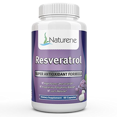 Naturene Resveratrol - 1200mg - Highest Potency Supplement On The Market - 60 caps - 30 days