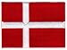 Denmark Flag Embroidered Patch Danish Iron-On National Emblem