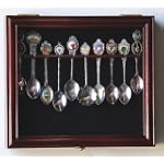 10 Spoon Display Case Cabinet Holder Rack Wall Mounted