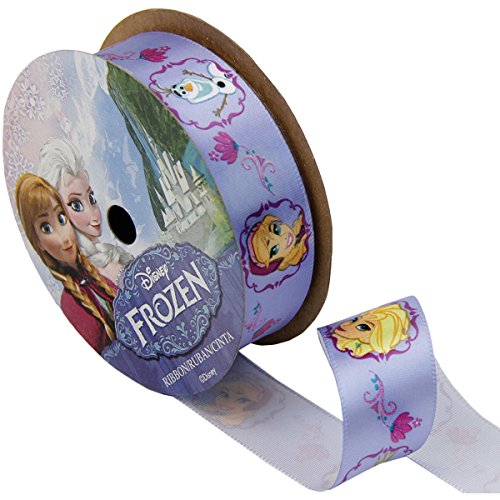 Offray Frozen Craft Ribbon, 7/8-Inch by 9-Feet, Purple