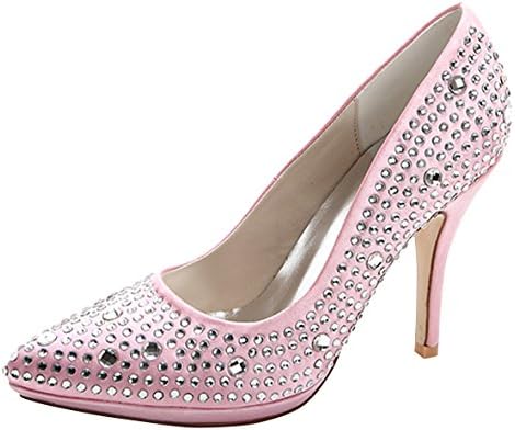 ZENF Women's High Heel Pumps Pink 8.5 US