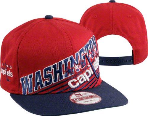 New Era Washington Capitals Red-Navy Blue 9FIFTY Still Anglin' Snapback Adjustable Hat