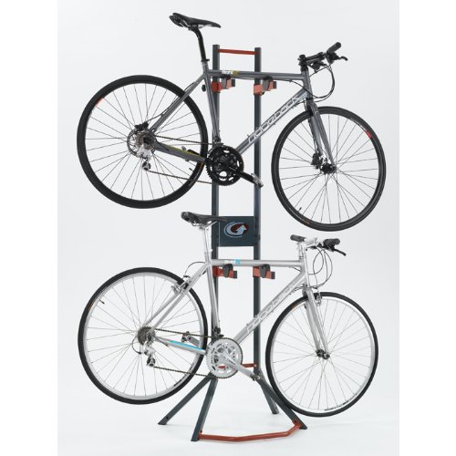 gearup Platinum Steel 2-Bike Gravity Stand, Red/Grey On Sale