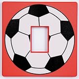 Red Football Light Switch Cover