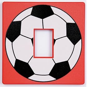 Red Football Light Switch Cover