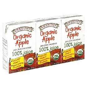 R.W. Knudsen Organic Apple Juice, 8-Ounce Boxes (Pack of 27)