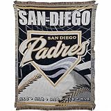 San Diego Padres Jacquard Woven Blanket Throw