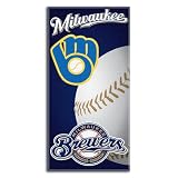 BSS - Milwaukee Brewers MLB Fiber Reactive Beach Towel (Emblem Series) (60in x 30in)