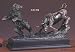 Bronze Finished Resin Sculpture Stock Market Bear & Bull 13