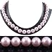 AugustinaJewelry Single Strand 18 Inch 10MM Pink Shell Pearl Necklace