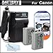 2 Pack Battery And Charger Kit For Canon PowerShot SX40 HS SX40HS, SX50 HS, SX50HS, PowerShot G15, PowerShot G16, G1 X G1X Digital Camera Includes 2 Extended Replacement (1200Mah) NB-10L Batteries + AC/DC Travel Charger + LCD Screen Protectors + More