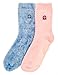 Noble Mount Feather Fuzzy Socks for Women (2-Pairs) - Anti-Slip Warm Socks for Women
