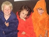 Produkt-Bild: empressia - Microfaser Soft Kinder Bademantel mit Kapuze, Gr&ouml;&szlig;e:140;Farbe:lila/violet/violet