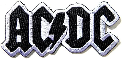 Acdc Ac Dc Patch Rock Heavy Metal Embroidered Iron on Patches *D