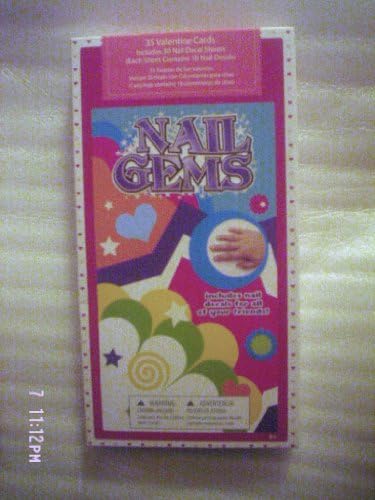 Nail Gems 35 Valentines with 30 Sheets of Nail Gems