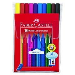 Faber-Castell 155310 - Fasermaler Grip Colour Marker, 10 St�ck