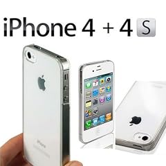 AEVI24 Apple iPhone 4S 4 4G Designer Crystal Case Schutzh�lle Klar H�lle Etui Tasche Case Hard Cover Transparent (durchsichtig) TOP