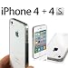 AEVI24 Apple iPhone 4S 4 4G Designer Crystal Case Schutzh�lle Klar H�lle Etui Tasche Case Hard Cover Transparent (durchsichtig) TOP