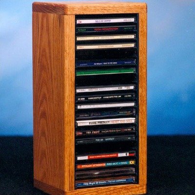20 CD Dowel Storage Rack Finish: Unfinished