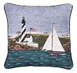 "Coastal Breeze" Warren Kimble Decorative Accent Throw Pillow 17" x 17"