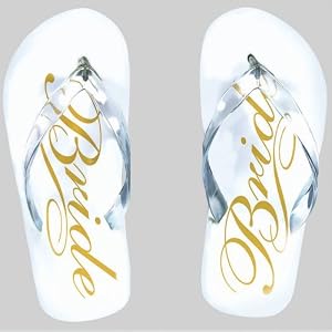Bride Flip Flops