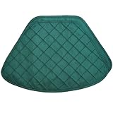 Forest Green Pintucked Wedge-Shaped Placemat for Round Tables