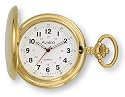 Avalon Goldtone Covered Pocket Watch with Chain, # 4042G