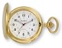 Avalon Men's Gold-Tone Polished Covered Pocket Watch with Chain, # 4042G
