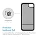 iPhone 5C Case, Maxboost [Vibrance Series] For Apple iPhone 5C Protective Slim SOFT-Interior Scratch Protection Vibrant Color Hard Cover Slider Style - Black