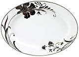 Mikasa Cocoa Blossom Oval Platter, Floral, 16