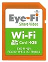 Eye-Fi 4GB Share Video SDHC Wireless Flash Memory Card EYE-FI-4SV