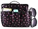 Periea Handbag Organiser Small Black With Pink Hearts - Sash