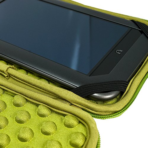 More of Green Black Limited Edition Stylish Sleeve Premium Cover Case with Aerotechnology Protection and with front pocket for accessories For Barnes & Noble NOOK COLOR eBook Reader Tablet + Includes a eBigValue (TM) Determination Hand Strap + Includes a Universal Graphic Designer Stylus Pen used for navigating your eReader