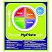 Nasco Fort Atkinson MyPlate Laminated Poster with Key Phrases, 18" Length x 24" Width