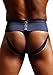 Yogi Sports S&C Gym Athletic Cotton Supporter Back Covered with Cup Pocket for Mens (Backcovered Navy Blue, 93-98 cms)