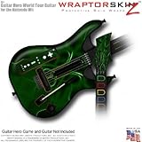 Abstract 01 Green Skin fits Band Hero, Guitar Hero 5 & World Tour Guitars f ....