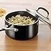 Simply Calphalon Enamel 2 Quart Saucepan with Cover, Black