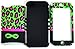 Bastex Heavy Duty Hybrid Case for iPhone 5C, 5th Generation - Black Silicone / Leopard Print Hard Shell with Infinity Symbol