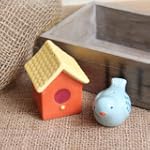 Shabby Cottage Chic Bird Salt and Pepper Shakers