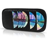 Quick Access CD Visor Organizer for car - 12 Pocket CD Visor Holder - CD Visor case for easy car storage. Fix CD Visor Storage Case Conveniently Above the Drivers Sun Visor - By Space Evolution