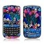 Silk Flowers Design Protective Decal Skin Sticker for Blackberry Curve 8900 Cell Phones