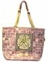 Sun N Sand Paul Brent Mosaic Sand Dollar Tote Purple